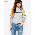 Jogging Sweatshirt Women Hoody with Strip